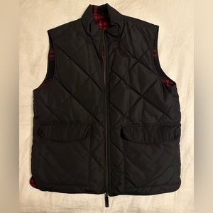 J Crew - Large - Black - reversible vest
